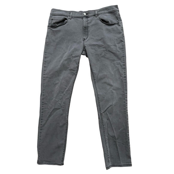 Mott & Bow Jeans Mens Size 38x32 (36x31) 5-Pockets Denim Skinny Stretch Gray - Picture 1 of 6